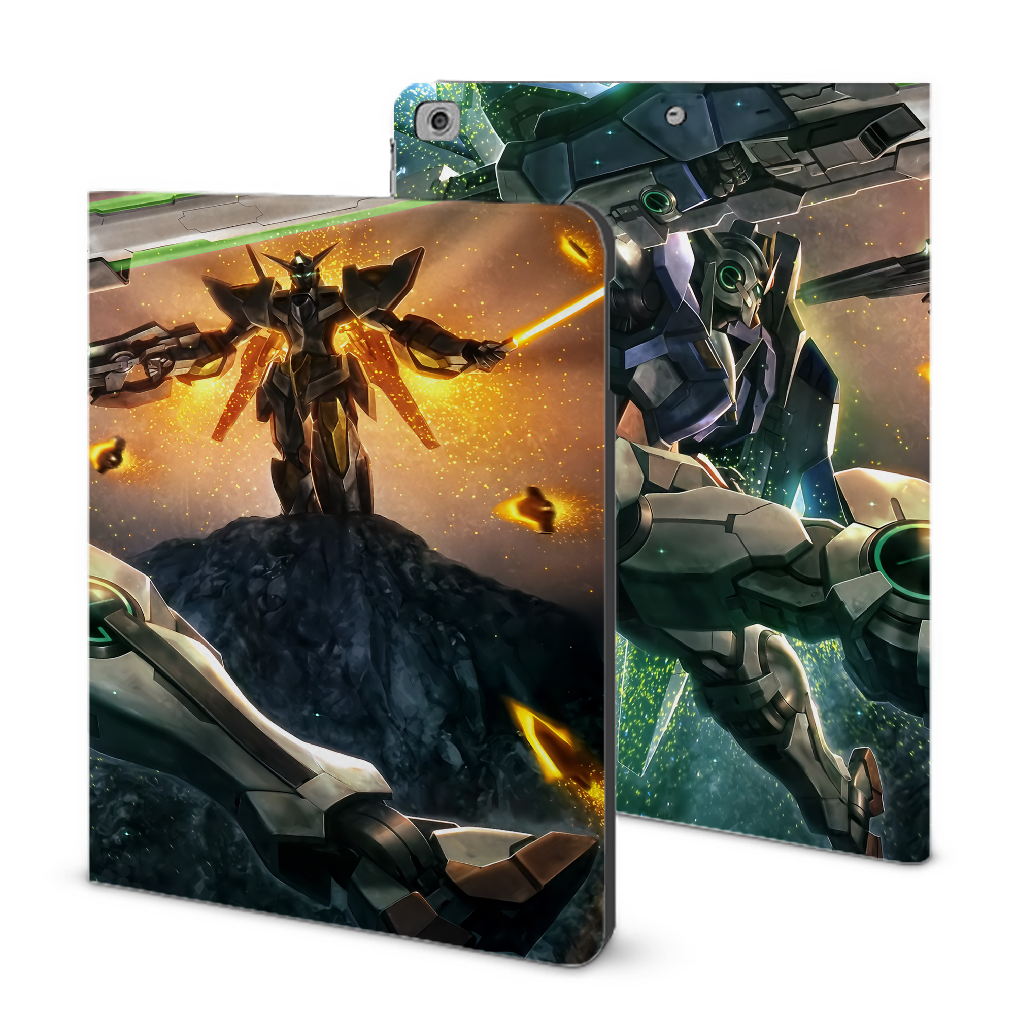 （画像用） 機動戦士ガンダム Mobile Suit Gundam IPad ケース ブック型 PUレザー TPU 耐衝撃 軽量 薄型 ペン収納なし 全面保護 IPad 各モデル対応